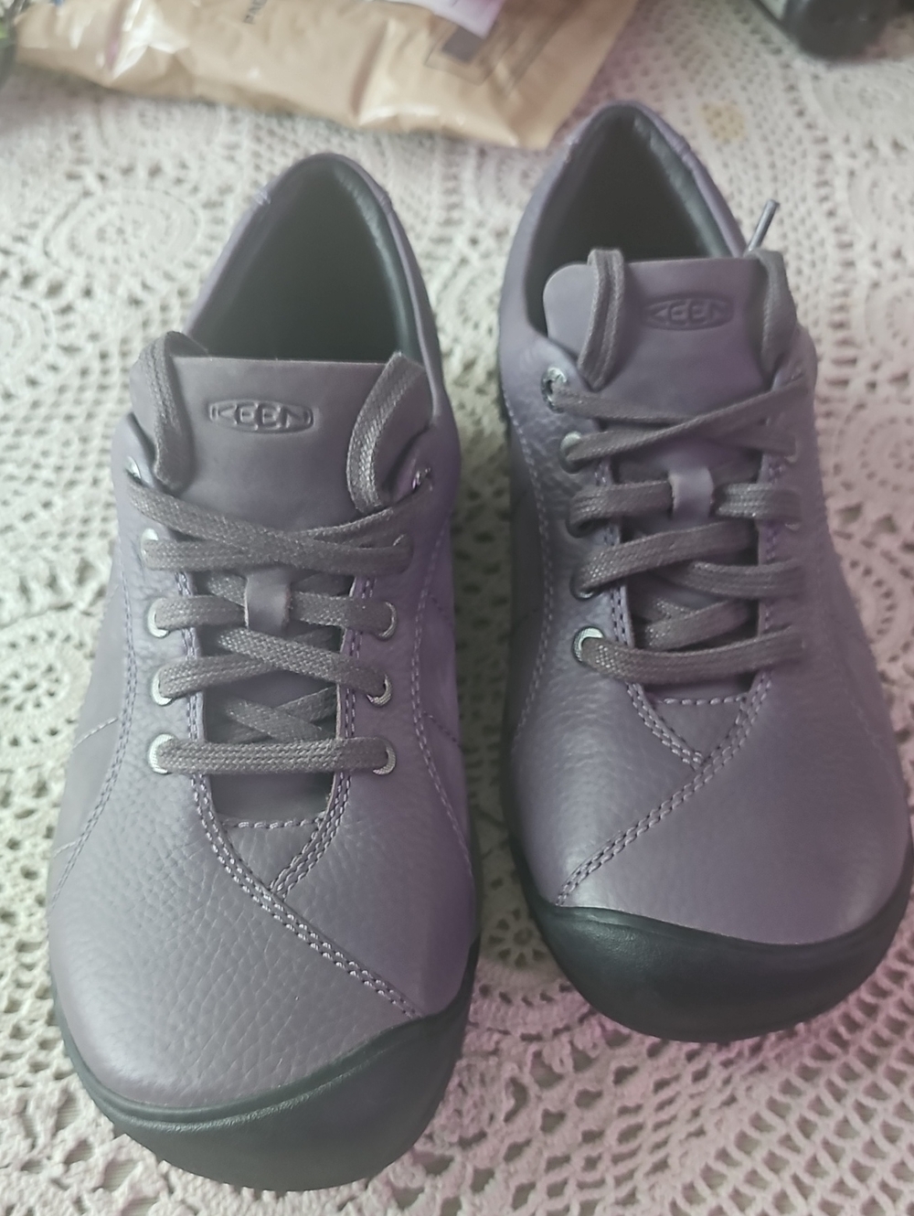 KEEN Lavender Gray Women's Lace-Up Casual Boots